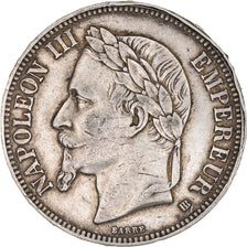 Moneta, Francia, Napoleon III, 5 Francs, 1868, Strasbourg, BB, Argento