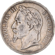 Monnaie, France, Napoleon III, 5 Francs, 1867, Paris, TB+, Argent, Gadoury:739