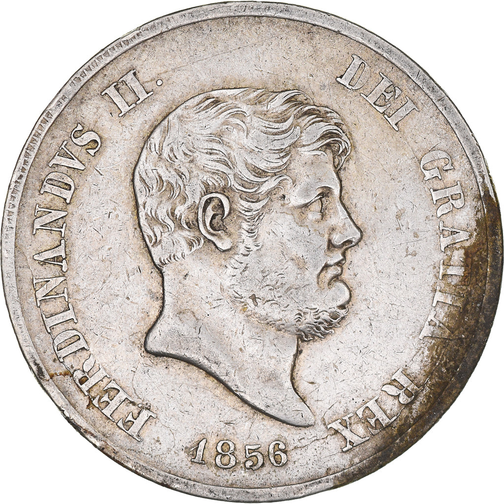 Moneta, STATI ITALIANI, NAPLES, Ferdinando II, 120 Grana, 1856, BB, Argento