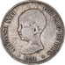 Moeda, Espanha, Alfonso XIII, 5 Pesetas, 1891, Madrid, VF(30-35), Prata, KM:689