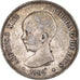 Moneta, Spagna, Alfonso XIII, 5 Pesetas, 1892, Madrid, BB, Argento, KM:689