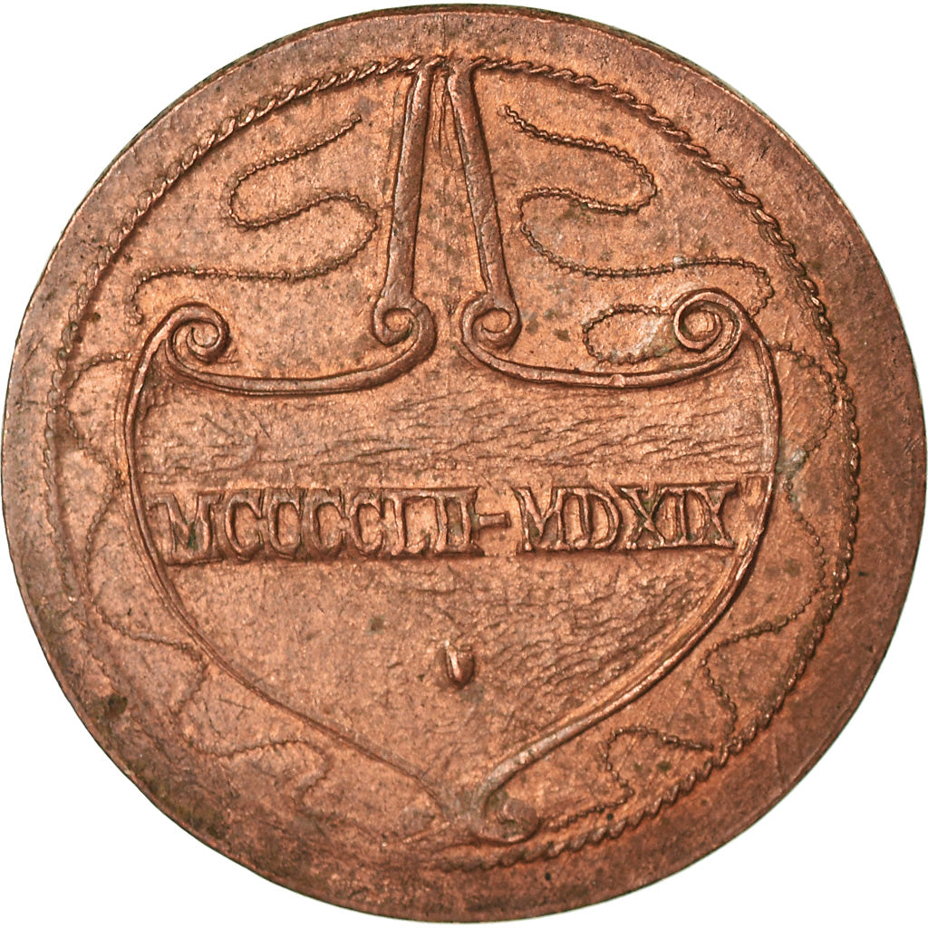 Italy, Jeton, Leonardo Da Vinci, AU(55-58), Copper