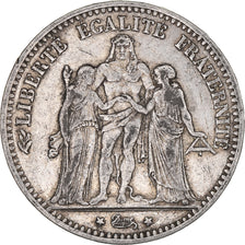 Münze, Frankreich, Hercule, 5 Francs, 1874, Bordeaux, S+, Silber, KM:820.2