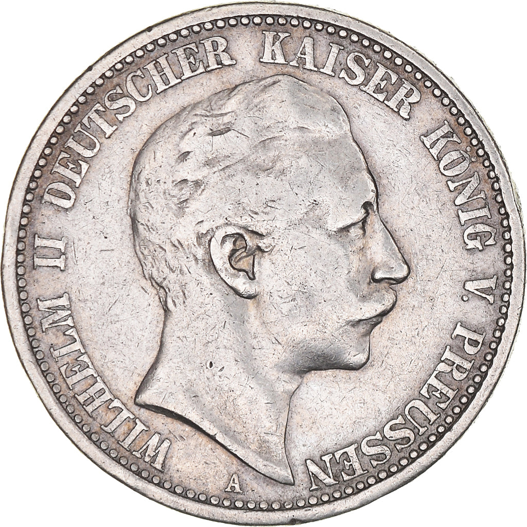 Moneta, Stati tedeschi, PRUSSIA, Wilhelm II, 2 Mark, 1904, Berlin, BB, Argento