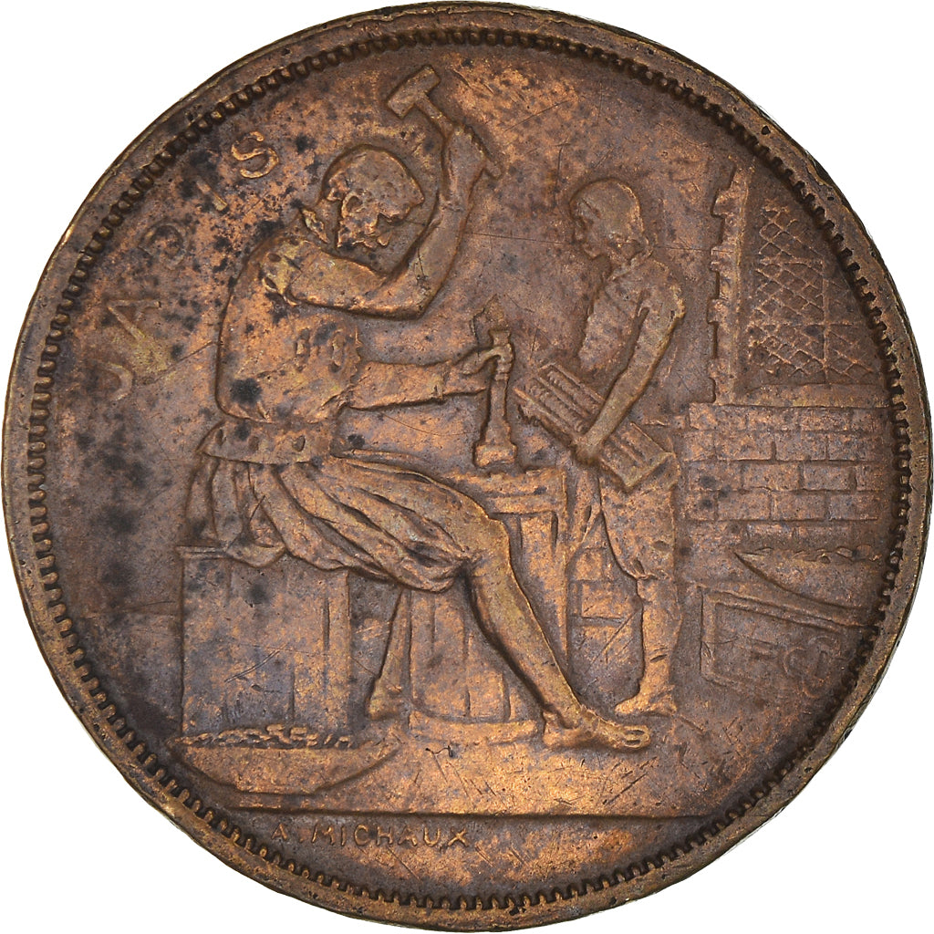 Belgio, Token, La Monnaie de Bruxelles, 1910, Michaux, BB, Rame