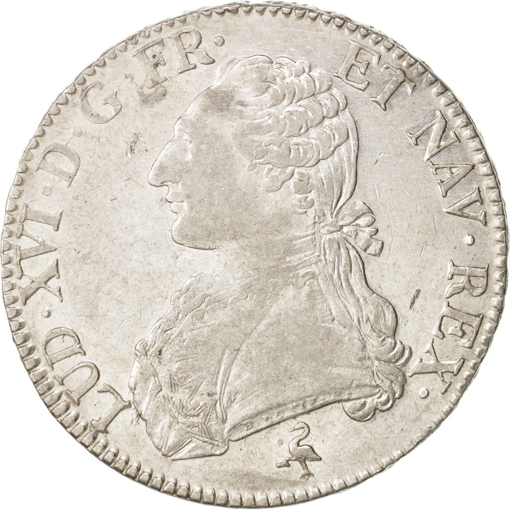 France, Louis XVI, Écu aux branches d'olivier, 1782, Paris, EF(40-45), KM 564.1