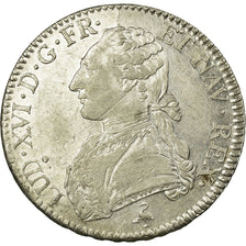 Moneda, Francia, Louis XVI, Écu aux branches d'olivier, Ecu, 1783, Paris, MBC