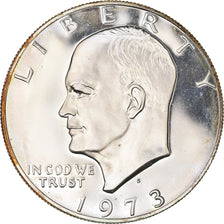 Coin, United States, Eisenhower Dollar, Dollar, 1973, U.S. Mint, San Francisco