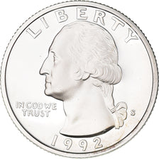 Coin, United States, Washington Quarter, Quarter, 1992, U.S. Mint, San