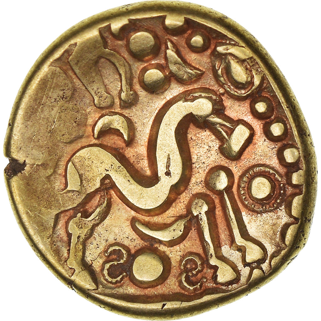 Coin, Ambiani, Stater, AU(55-58), Gold, Delestrée:242