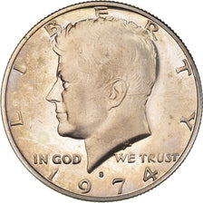 Coin, United States, Kennedy, Half Dollar, 1974, San Francisco, Proof, MS(63)