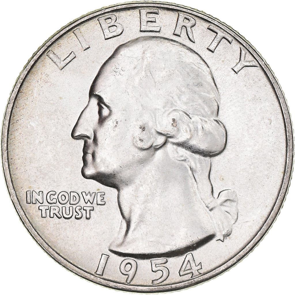 Moneta, Stati Uniti, Washington Quarter, Quarter, 1954, U.S. Mint, Philadelphia