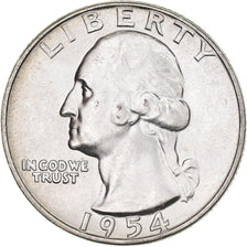 Moneta, Stati Uniti, Washington Quarter, Quarter, 1954, U.S. Mint, Philadelphia