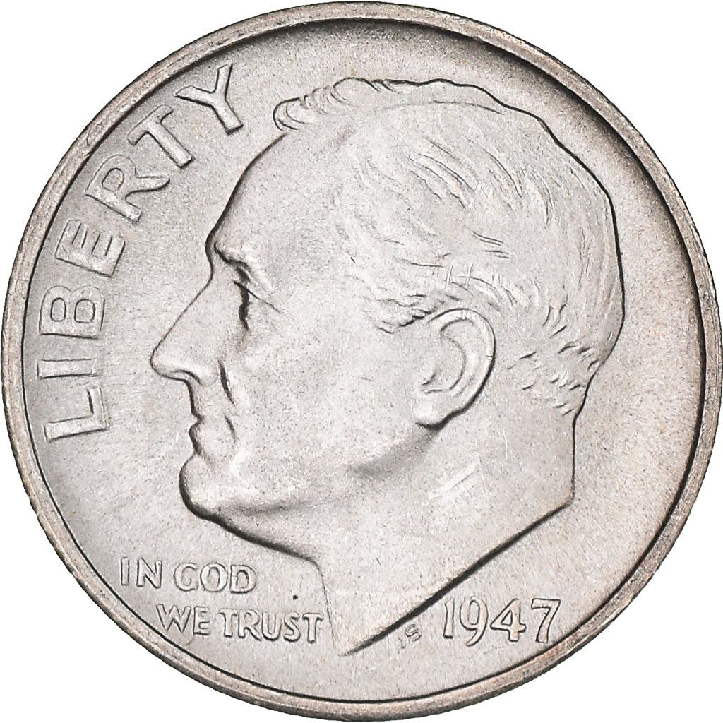 Moneta, Stati Uniti, Roosevelt Dime, Dime, 1947, U.S. Mint, San Francisco, SPL+