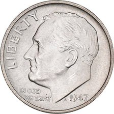 Moneta, Stati Uniti, Roosevelt Dime, Dime, 1947, U.S. Mint, San Francisco, SPL+