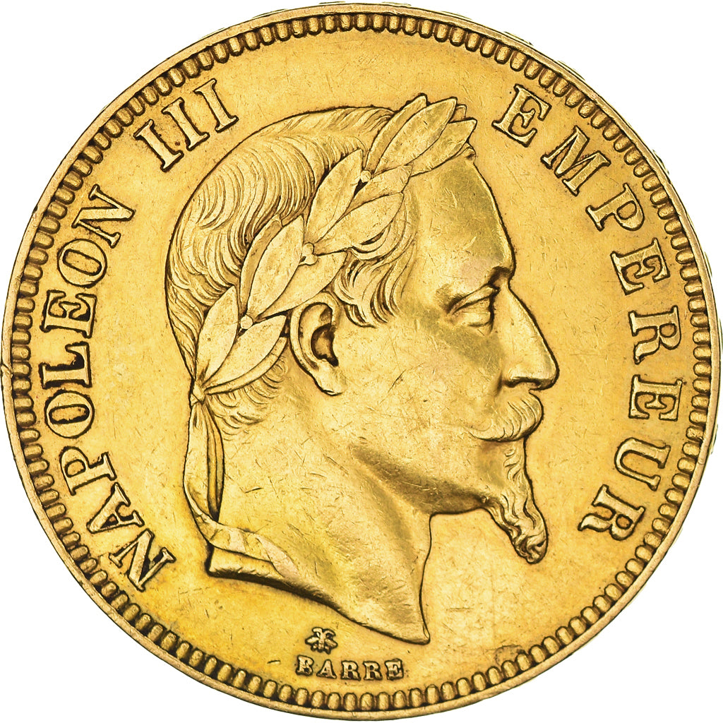 Moneda, Francia, Napoleon III, Napoléon III, 100 Francs, 1869, Paris, MBC+