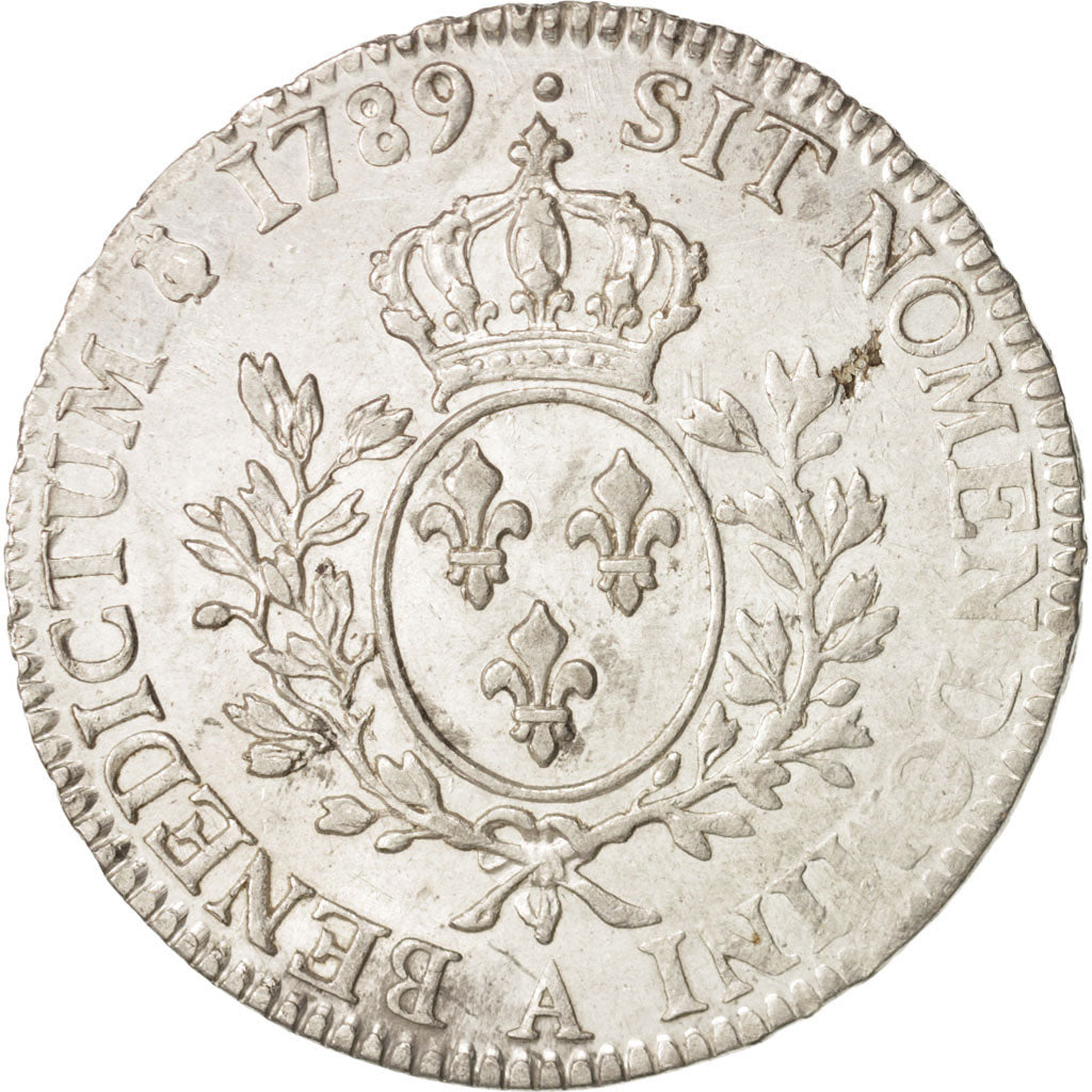 Coin, France, Louis XVI, Écu aux branches d'olivier, Ecu, 1789, Paris