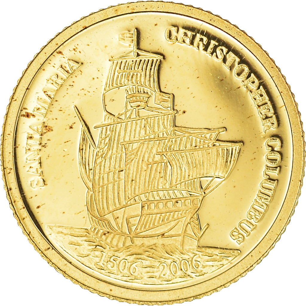 Moneda, Palaos, Columbus, Dollar, 2006, CIT, FDC, Oro