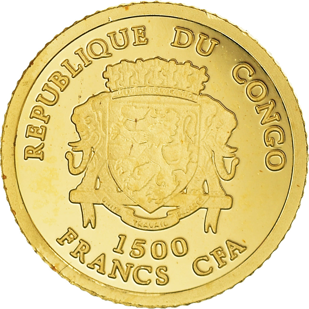 Coin, CONGO, DEMOCRATIC REPUBLIC, Napoléon Bonaparte, 1500 Francs CFA, 2007