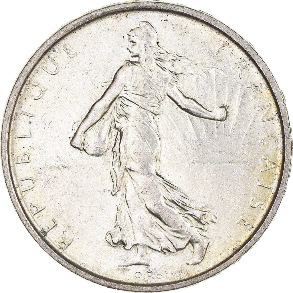 Munten, Frankrijk, Semeuse, 5 Francs, 1964, Paris, UNC-, Zilver, KM:926