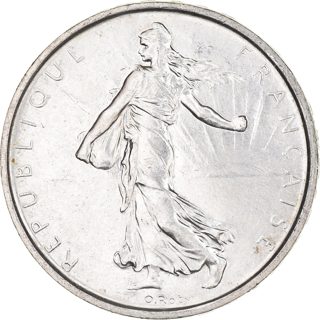 Munten, Frankrijk, Semeuse, 5 Francs, 1963, Paris, UNC-, Zilver, KM:926