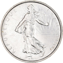Munten, Frankrijk, Semeuse, 5 Francs, 1963, Paris, UNC-, Zilver, KM:926
