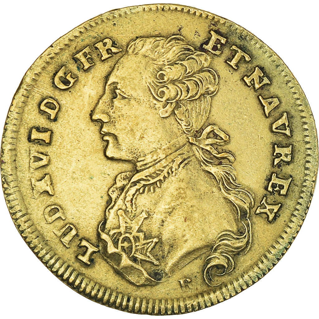 França, Medal, Luís XVI, Statue de Louis XV à Bordeaux, História, 1788