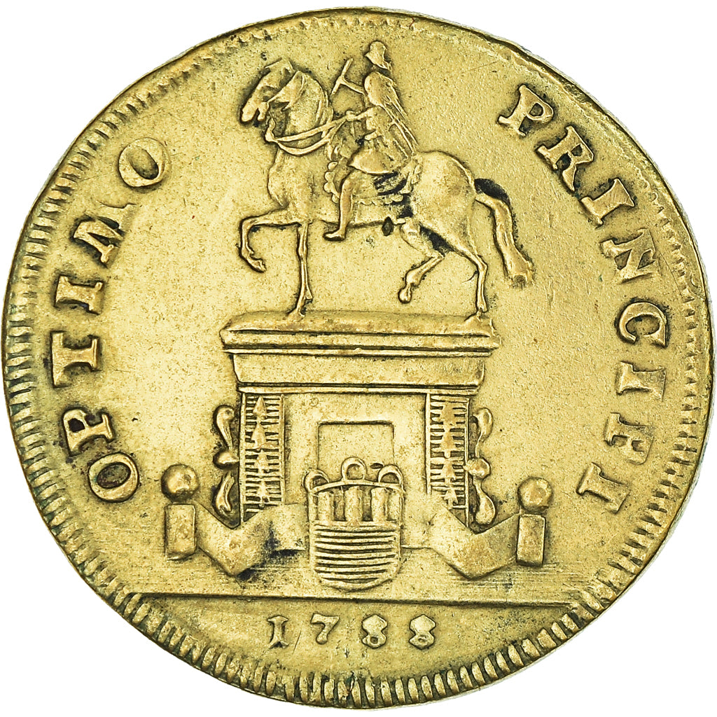 França, Medal, Luís XVI, Statue de Louis XV à Bordeaux, História, 1788