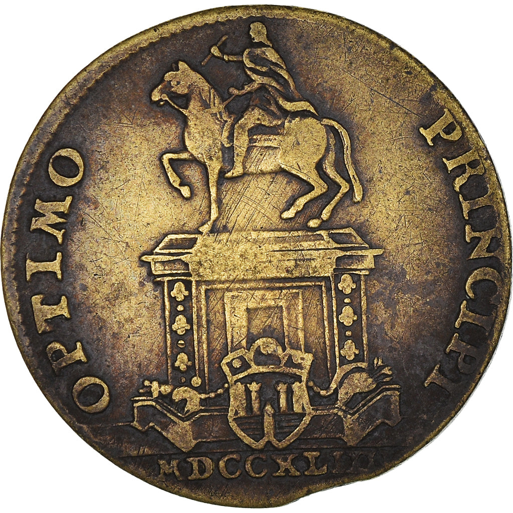 Frankreich, Token, Royal, Louis XV, Optimo Principi, 1743, SS, Messing