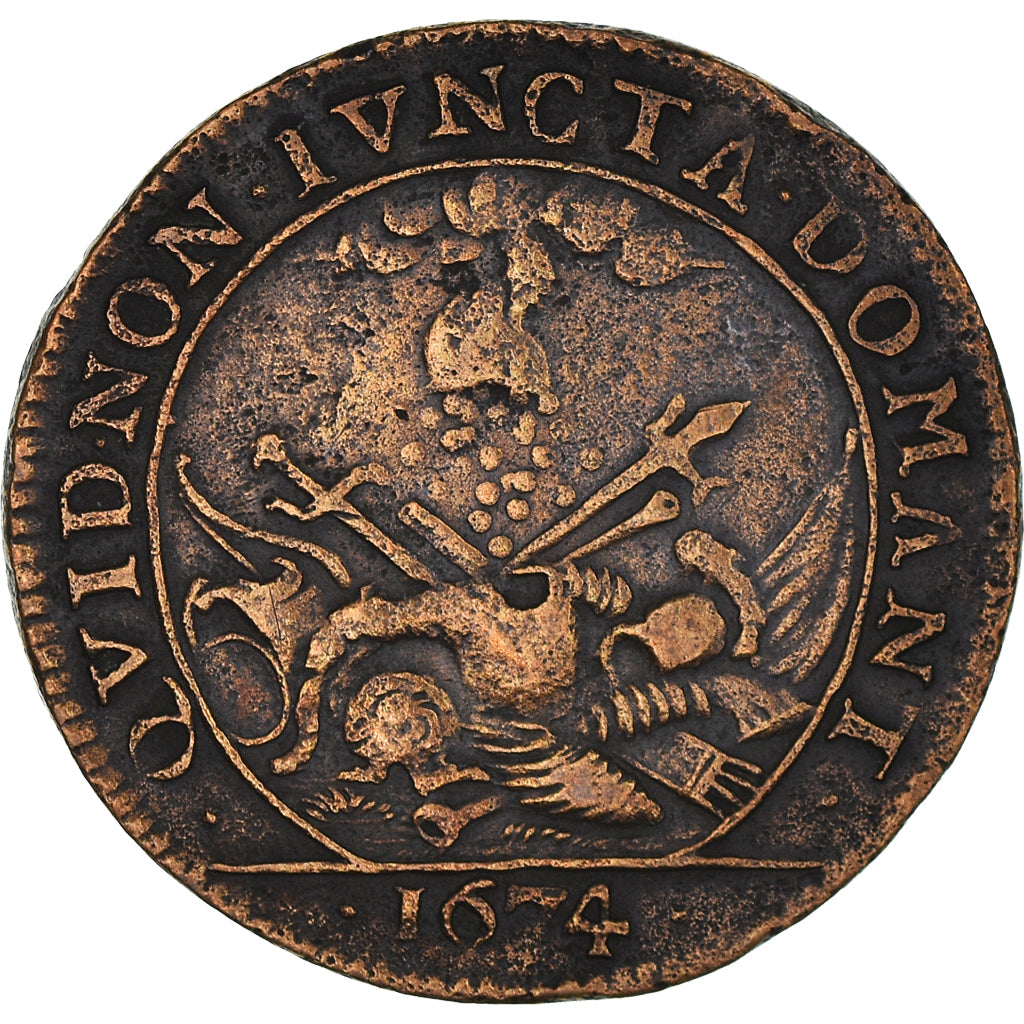 France, Token, Royal, Louis XIV, Extraordinaire des Guerres, 1674, EF(40-45)