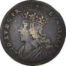 France, Token, Royal, Louis XV, Jeton de Nuremberg, History, VF(30-35), Brass