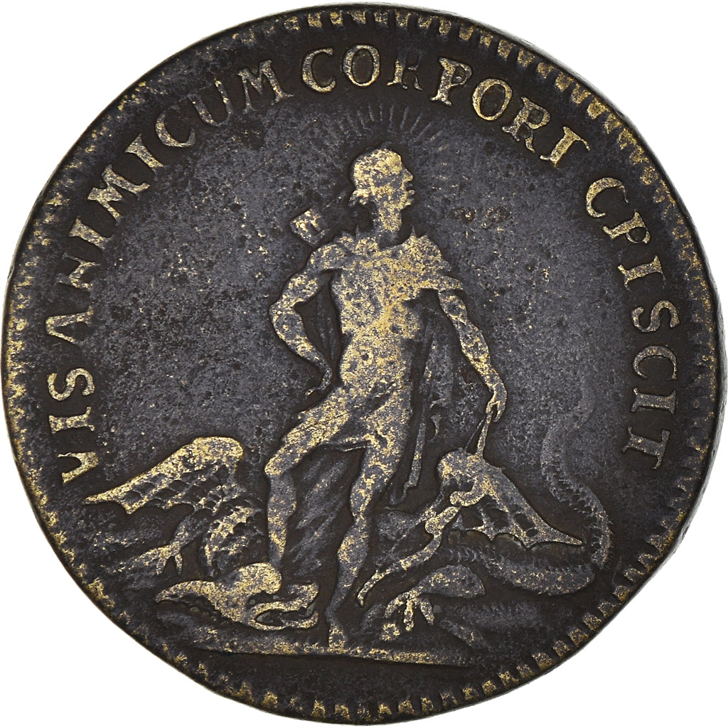 France, Token, Royal, Louis XV, Jeton de Nuremberg, History, VF(30-35), Brass