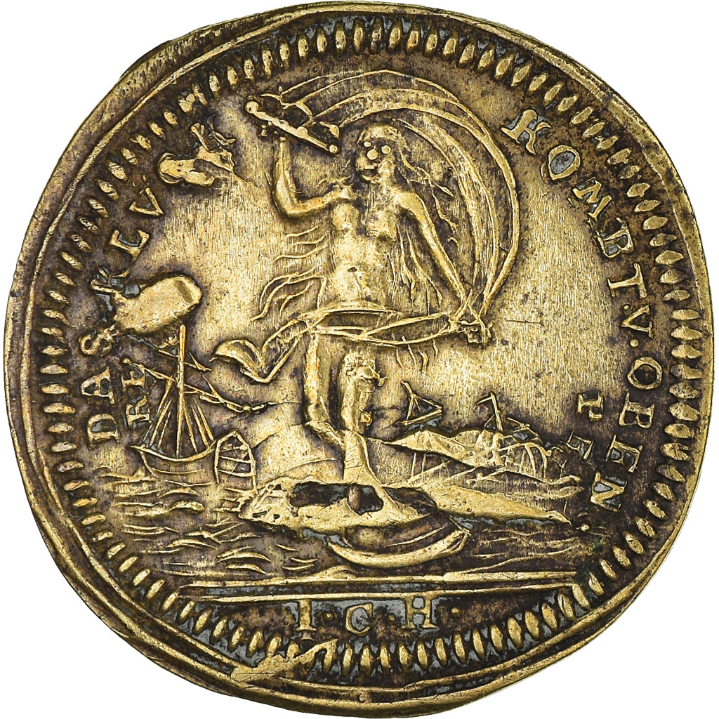 Francia, Token, Louis XV, Nuremberg, Rechenpfennig, History, ND (1718), BB