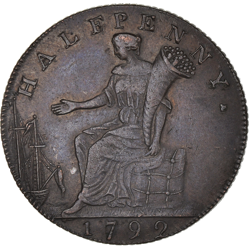 Moneta, Gran Bretagna, Middlesex, London & Middlesex, Halfpenny Token, 1792