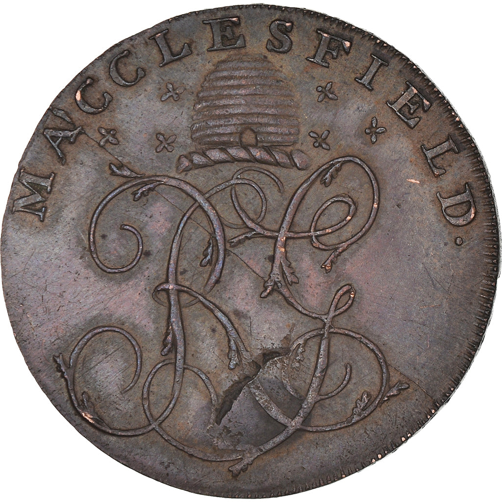 Coin, Great Britain, Macclesfield, Halfpenny Token, 1792, Chester, EF(40-45)