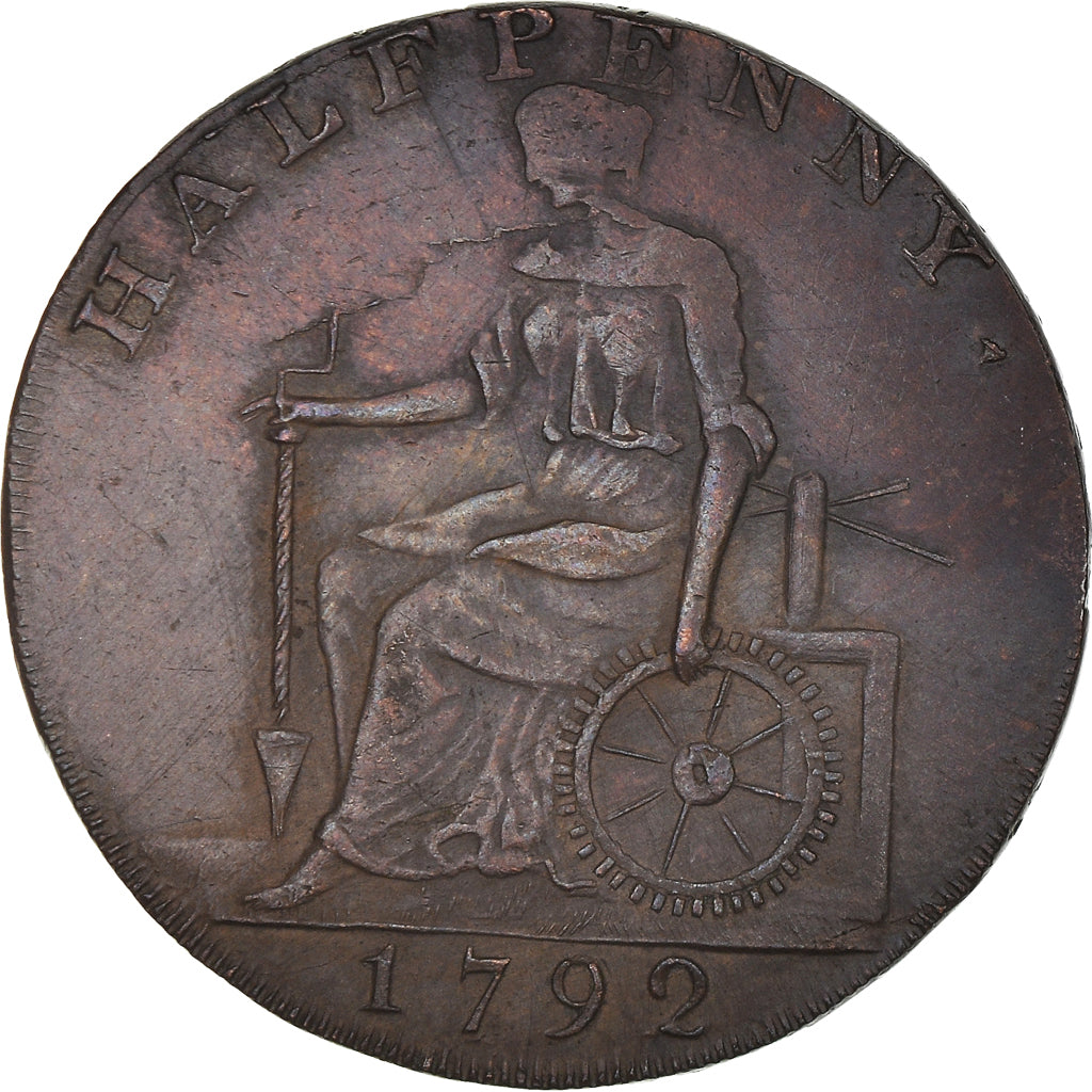 Coin, Great Britain, Macclesfield, Halfpenny Token, 1792, Chester, EF(40-45)
