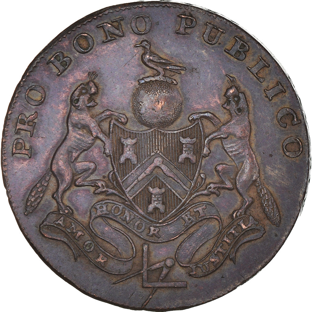 Moneta, Gran Bretagna, Sussex, Halfpenny Token, East Grinstead, BB+, Rame
