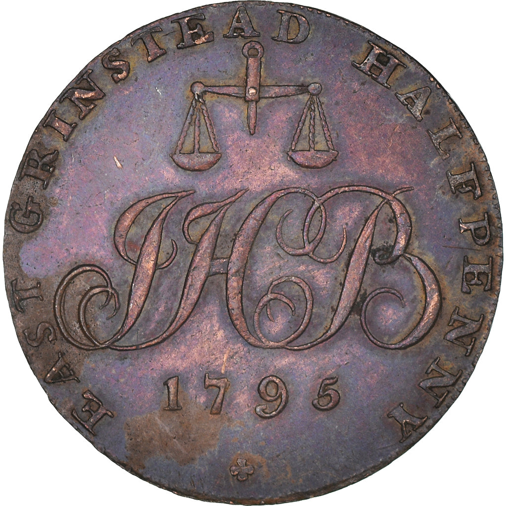 Moneta, Gran Bretagna, Sussex, Halfpenny Token, East Grinstead, BB+, Rame