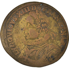 Francia, Token, Royal, Louis XIII, Hans Laufer, History, BC+, Latón