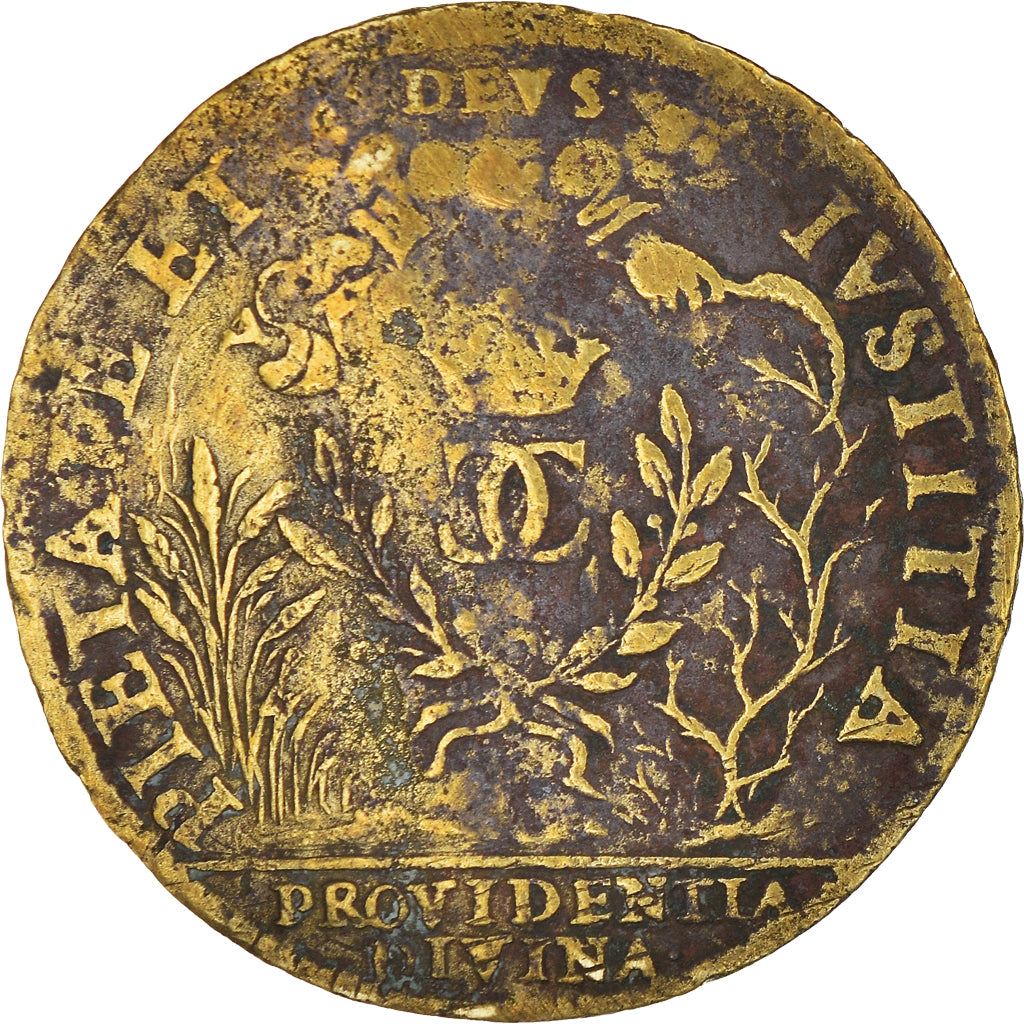 Frankreich, Token, Royal, Pietate et Iustitia, History, 1563, S, Messing