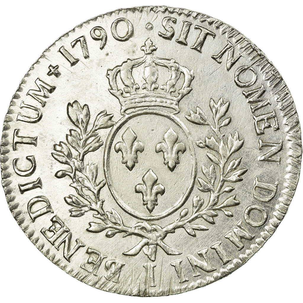 Coin, France, Louis XVI, Écu aux branches d'olivier, Ecu, 1790, Limoges