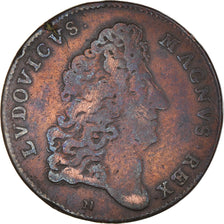 Francia, Token, Royal, Louis XIV, Victoire de Namur, History, MB+, Rame