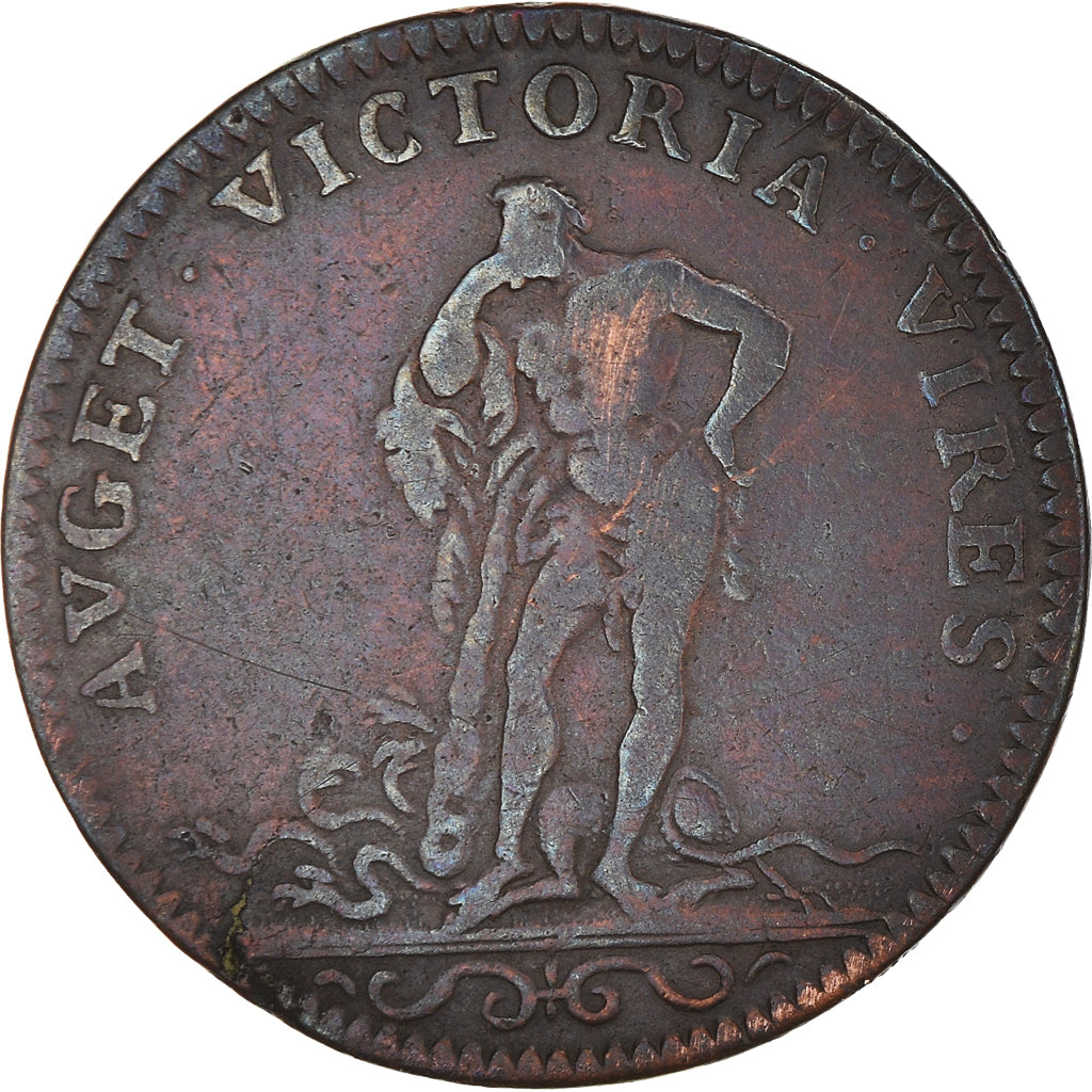 Francia, Token, Royal, Louis XIV, Victoire de Namur, History, MB+, Rame