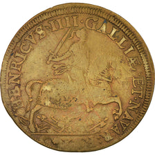 Francia, Jeton, Henri IV, Duo Protegit Unus, 1599, MB+, Ottone, Feuardent:11877