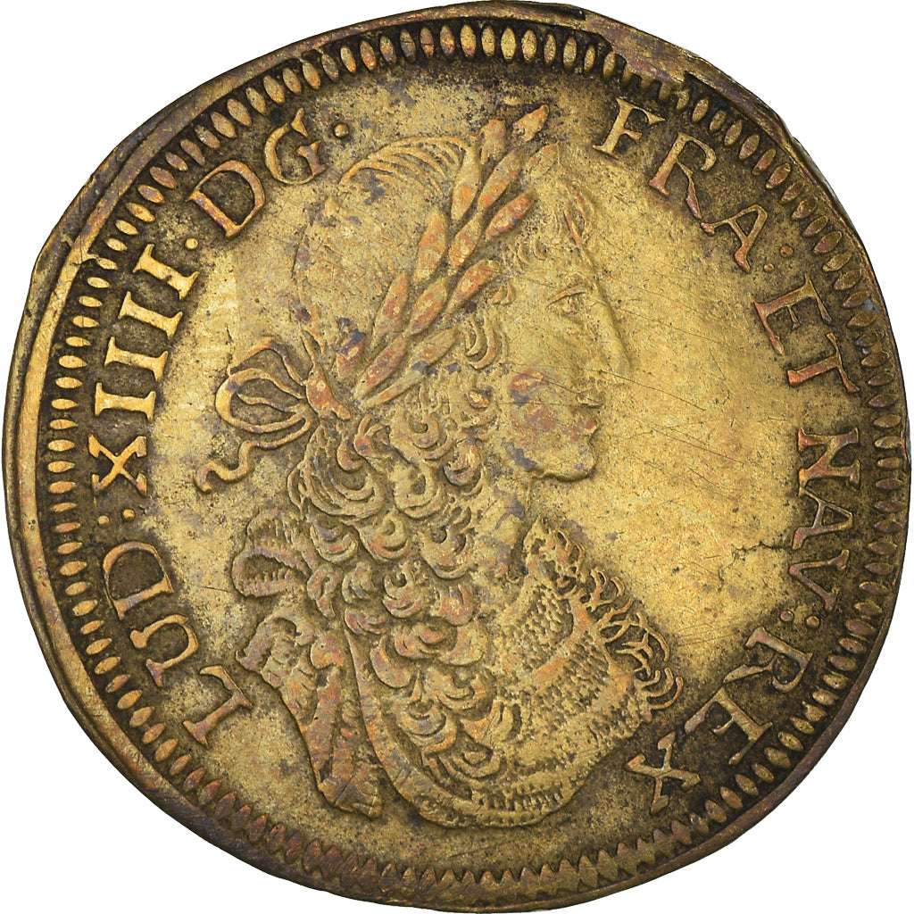 Francja, Token, Królewskie, Louis XIV, Nuremberg, Cornélius Lauffers