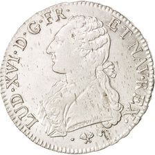 Francia, Louis XVI, Écu aux branches d'olivier, 1776, Bayonne, MBC, KM 564.9