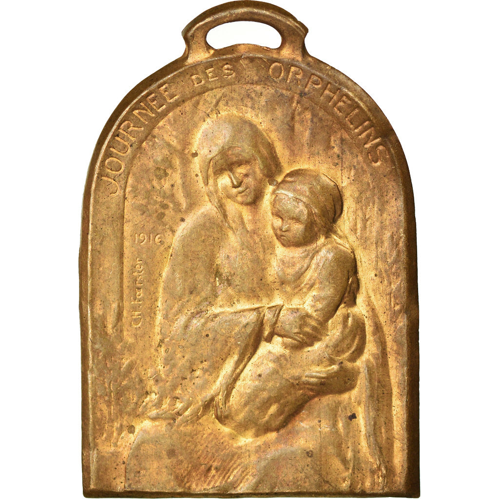 France, Medal, Guerre, Journée des Orphelins, Politics, Society, War, 1916