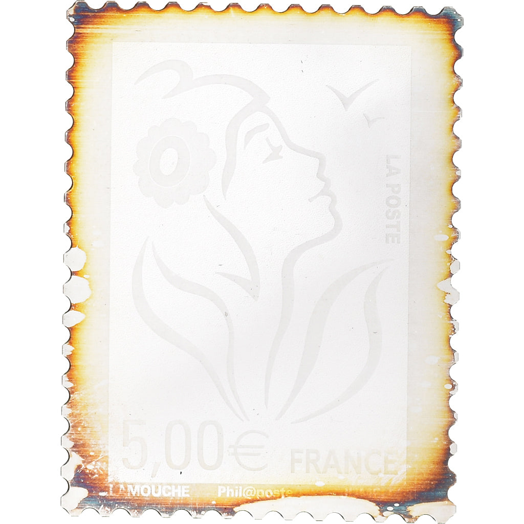 France, Médaille, Timbre, Marianne, 5 Euro, La Poste, FDC, Argent
