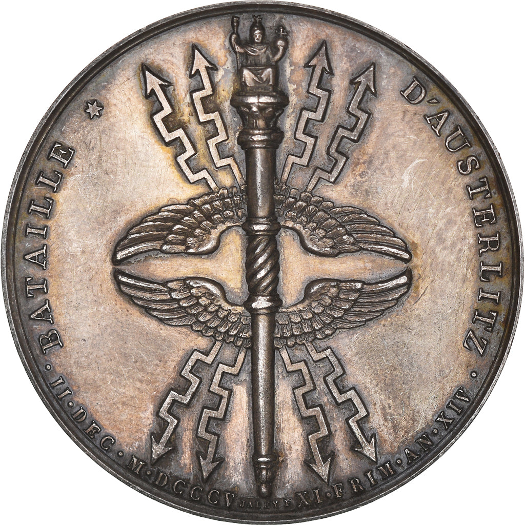 France, Médaille, Napoléon Ier, Bataille d'Austerlitz, 1969, Andrieu