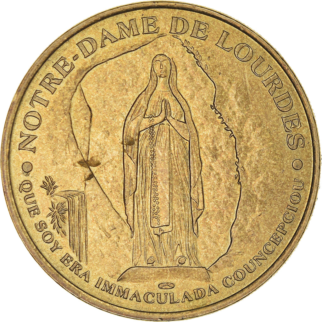 Francia, Token, Jetón turístico, Sanctuaire de Notre Dame du Rosaire, Lourdes